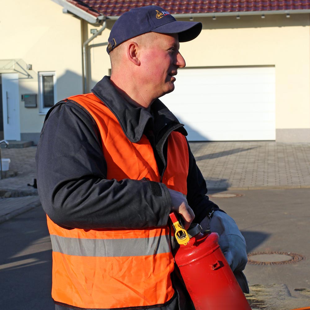 Feuerlöschtraining mit Holger Deuser